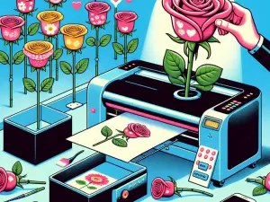 Bringing Personalized Messages to Roses with Flower Printer Creativity