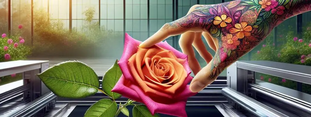 L'Incrocio tra Arte e Natura: Progettazioni di Stampanti per Fiori su Petali Freschi