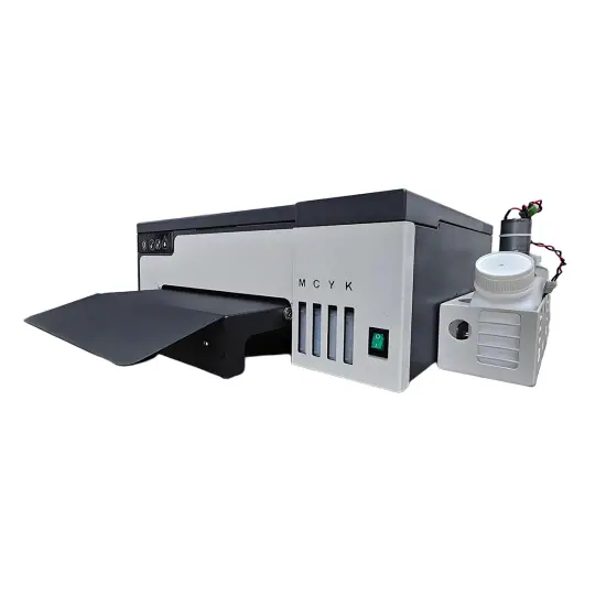 Compact A4 Roll DTF Printer for vibrant, durable printing on T-shirts and other textiles
