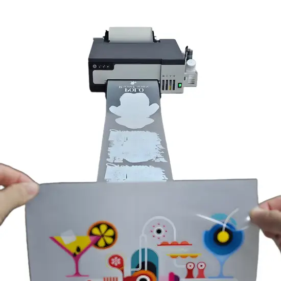 Compact A4 Roll DTF Printer for vibrant, durable printing on T-shirts and other textiles