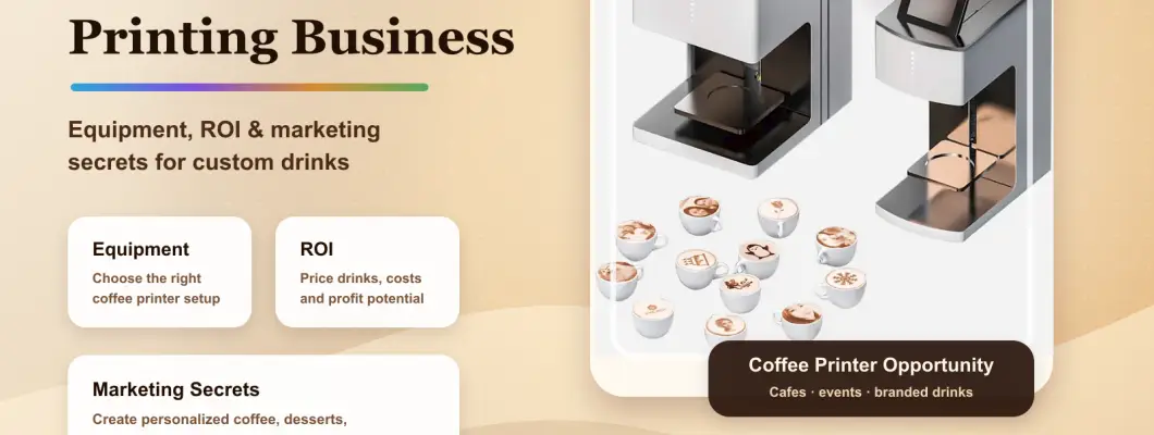 Start a Custom Coffee & Food Printing Business: Equipment, ROI & Marketing Secrets