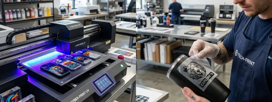 UV DTF vs Direct UV Flatbed Printer: Which is Better for a Small Business in 2026?