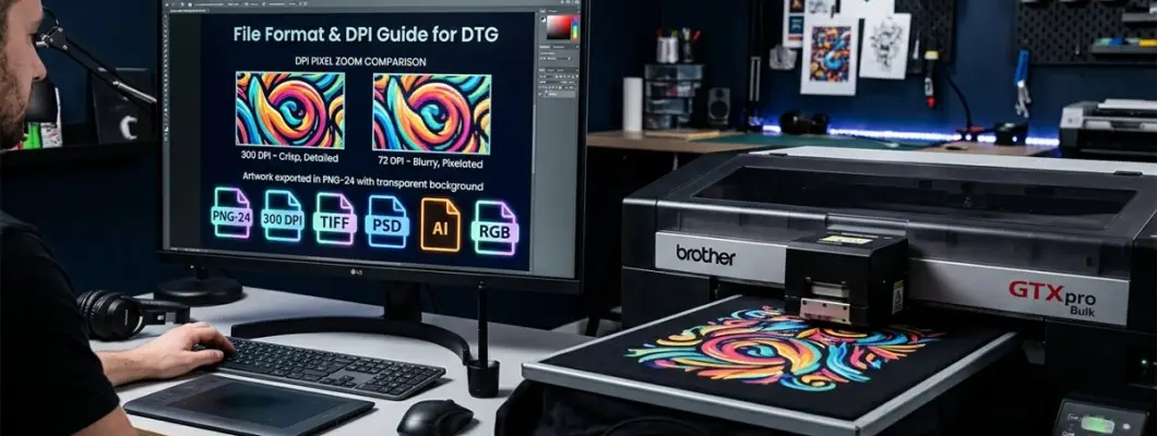 What File Format and DPI Resolution Is Required for DTG Printing?