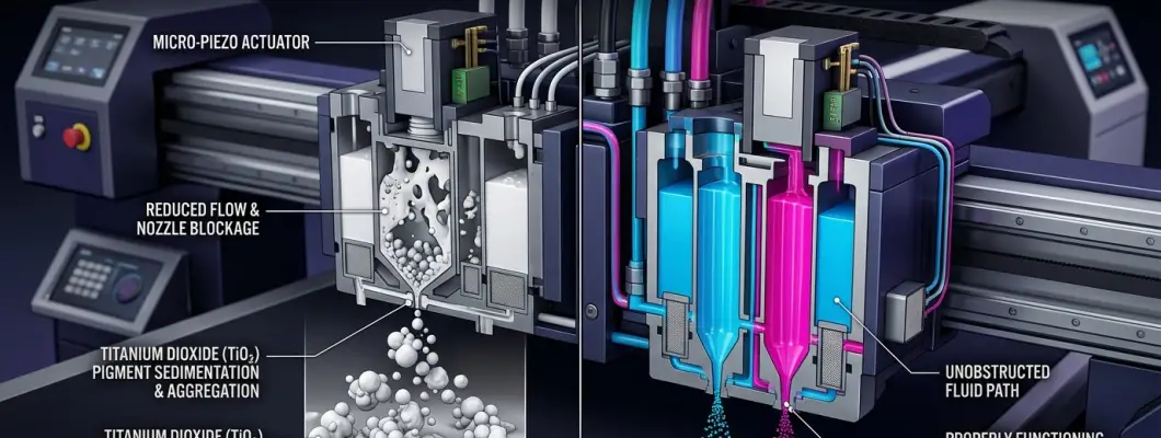 Why Does White Ink Clog DTG Printheads So Easily? | GNFEI