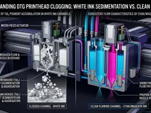 Why Does White Ink Clog DTG Printheads So Easily? | GNFEI