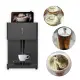 High-speed coffee printer printing intricate self-serving drink designs with FDA-certified food-grade ink.