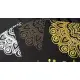 Industrial dual head UV printer printing vibrant embossed and metallic effects