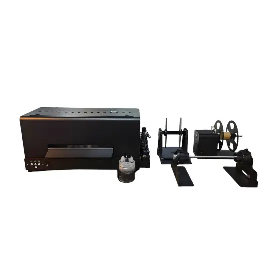 GNFEI F60VF A3 UV varnish DTF printer machine printing crystal label stickers with glossy varnish — factory direct label printer