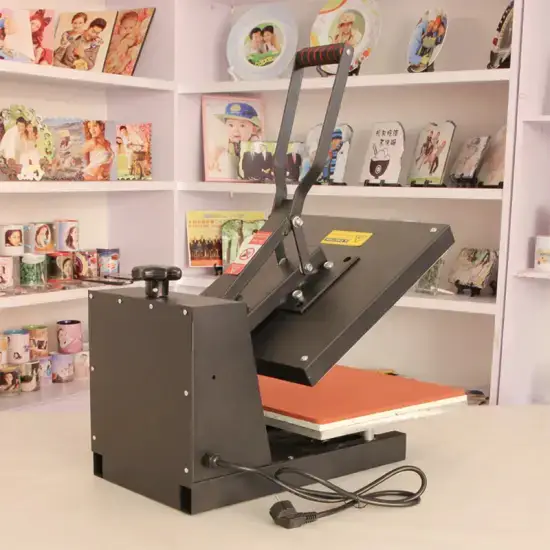 38×38 cm heat press machine printing on t-shirt