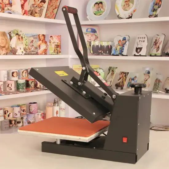 38×38 cm heat press machine printing on t-shirt