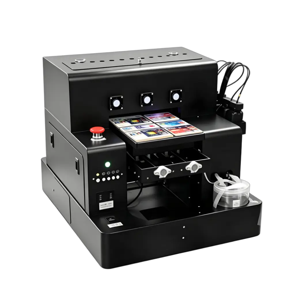 GNFEI F85V4 UV card printer — batch printing PVC business cards and ID cards