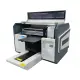 Industrial A3 UV flatbed printer with Epson i3200 printhead printing custom design on acrylic sheets