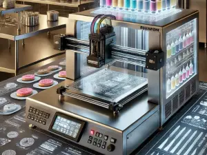 Performance Limits of Edible Food Printers in Industrial Kitchens