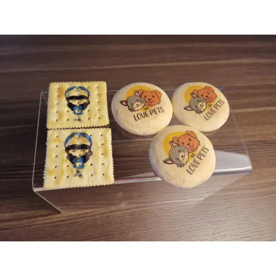 A3 edible food printer printing high-resolution images on cakes and cookies using food-safe ink.