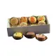 Industrial food printer creating personalized high-resolution edible designs on cakes, pizzas, and beverages.