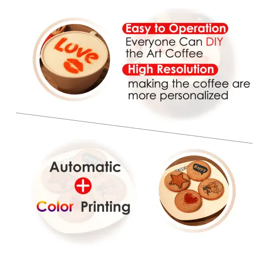 Economical Latte Coffee Printer Food Printer