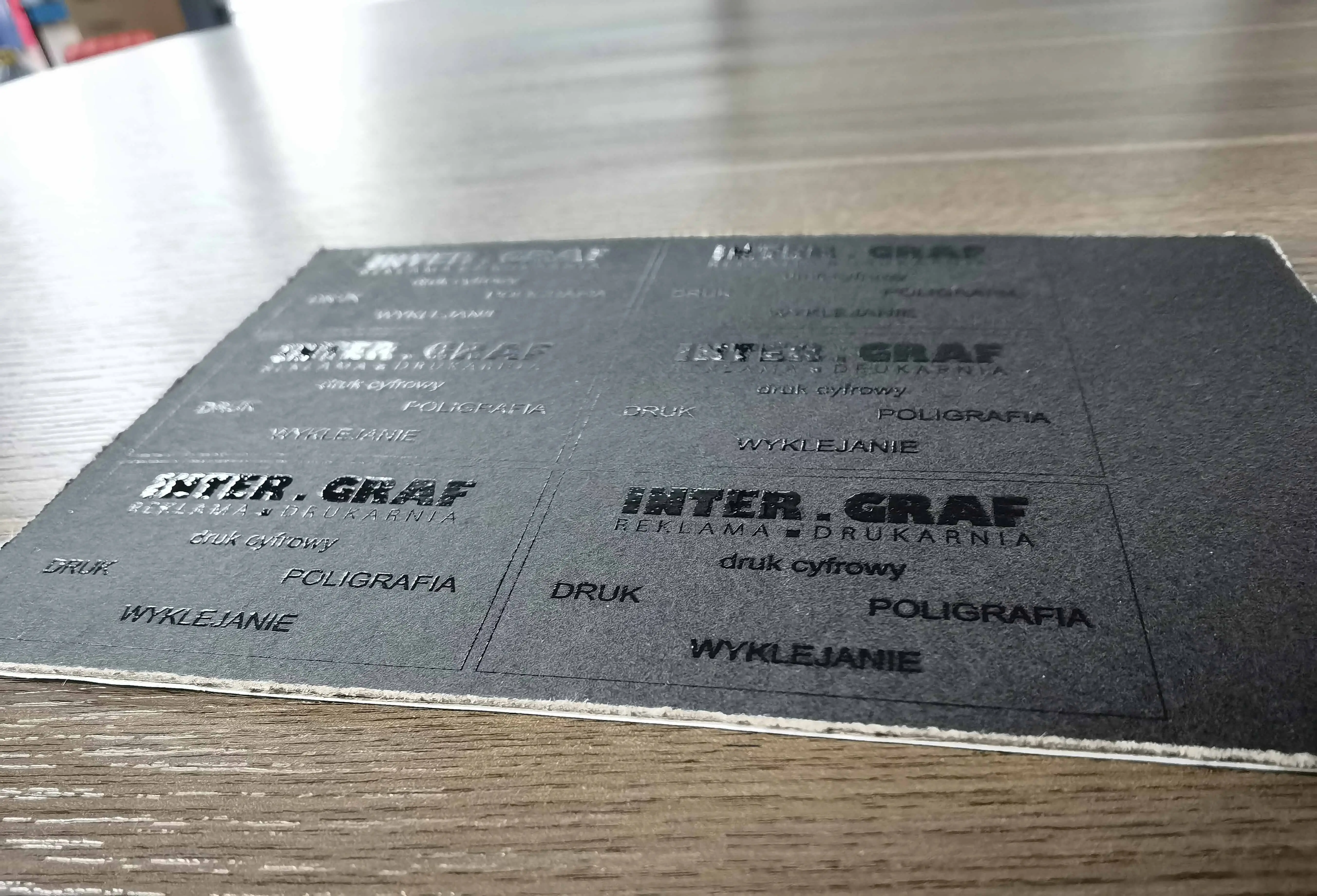 3D embossed textures and glossy varnish finish on membership cards