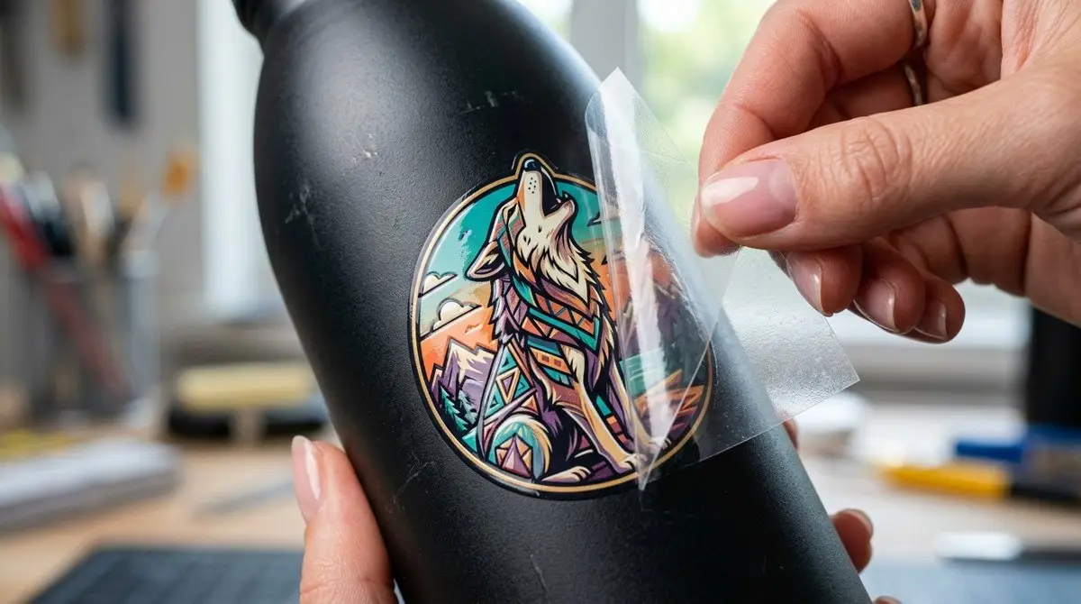 UV DTF Transfer Peel and Stick on Curved Surface