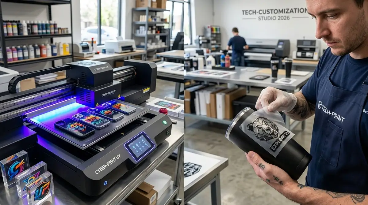 UV DTF vs Direct UV Flatbed Printer for Small Business in 2026