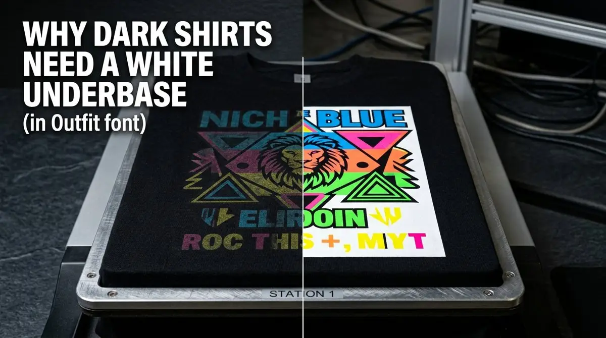 Why Do DTG Printers Need a White Underbase on Dark Shirts?