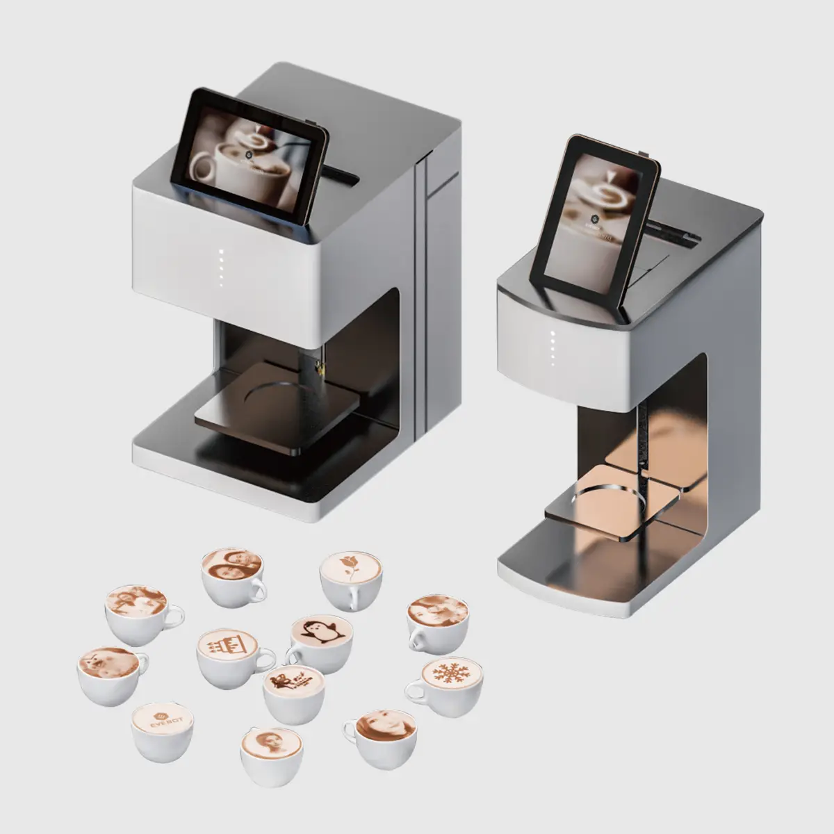 GNFEI F410S Smart Coffee Printer in action on counter