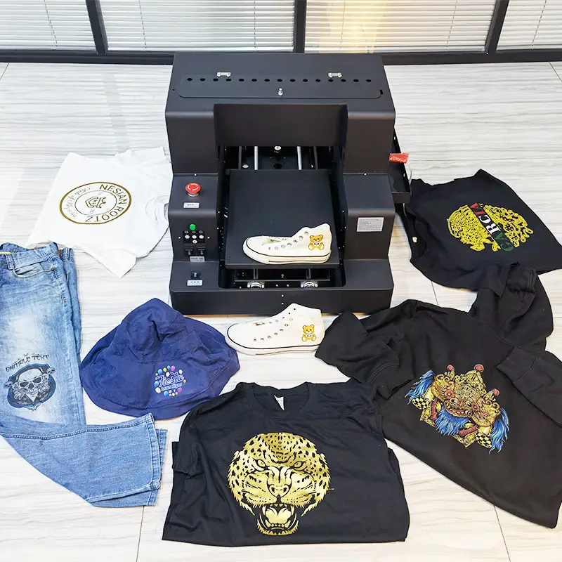 DTG direct to garment printing — GNFEI F13G3 cotton t-shirt print