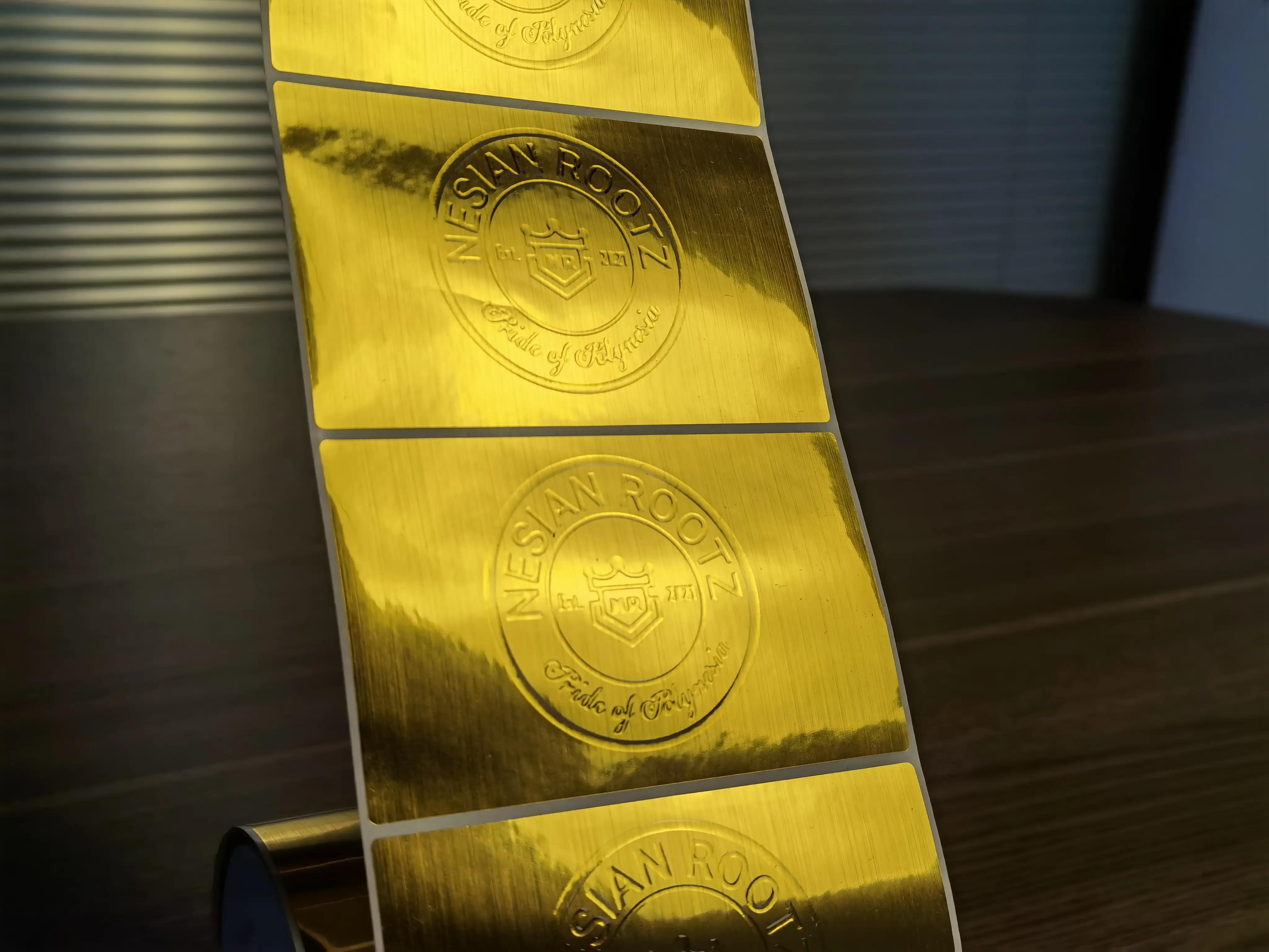 Finished UV DTF label roll output