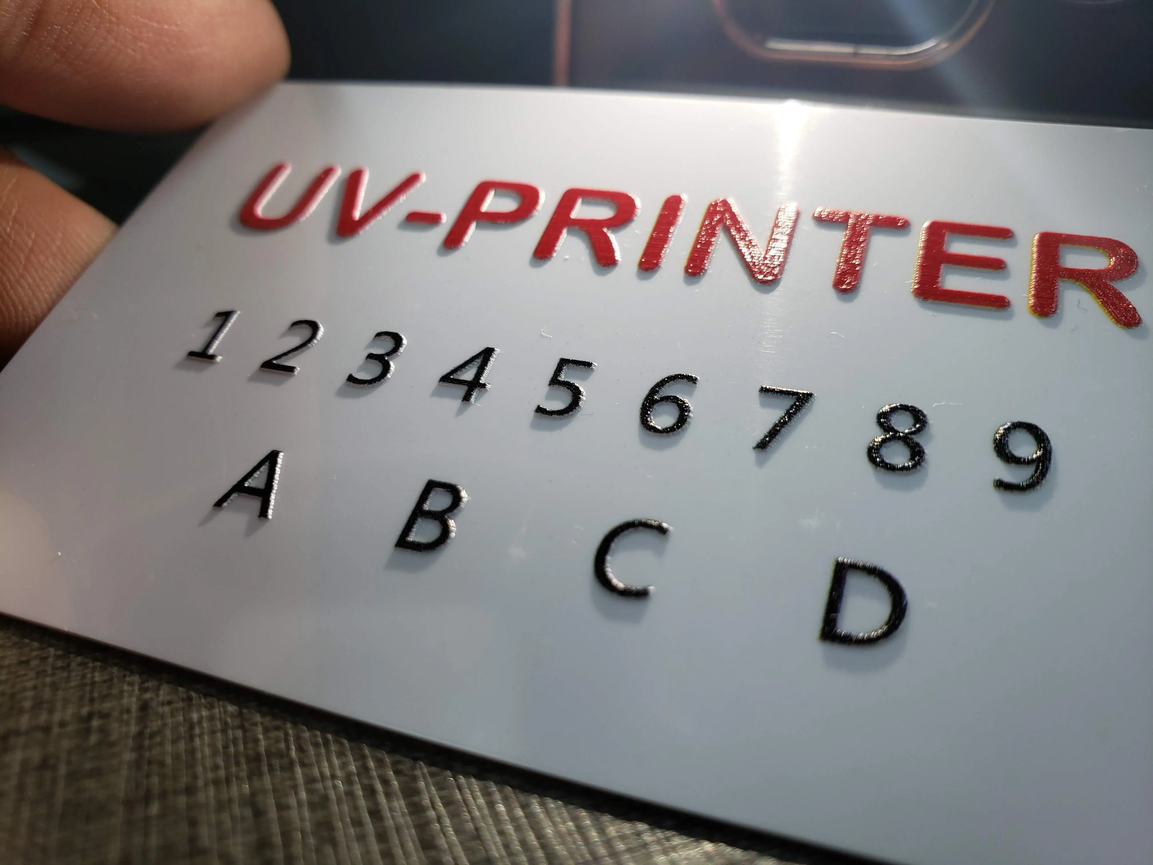 UV printed PVC business cards — full-color custom card printing