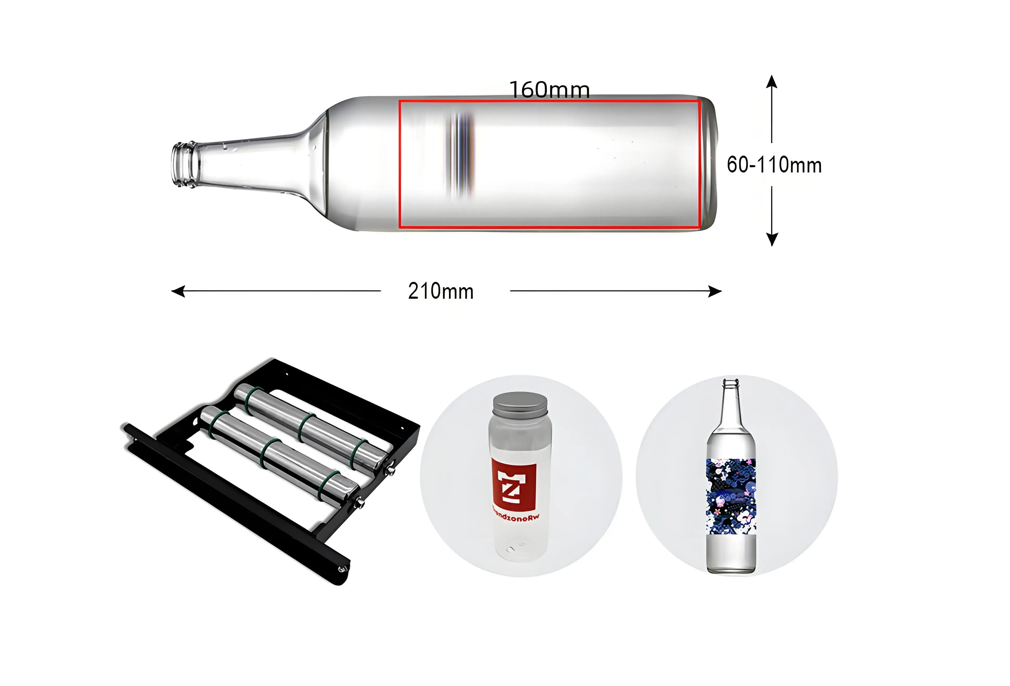 Desktop UV printer with metal vacuum platform for light materials