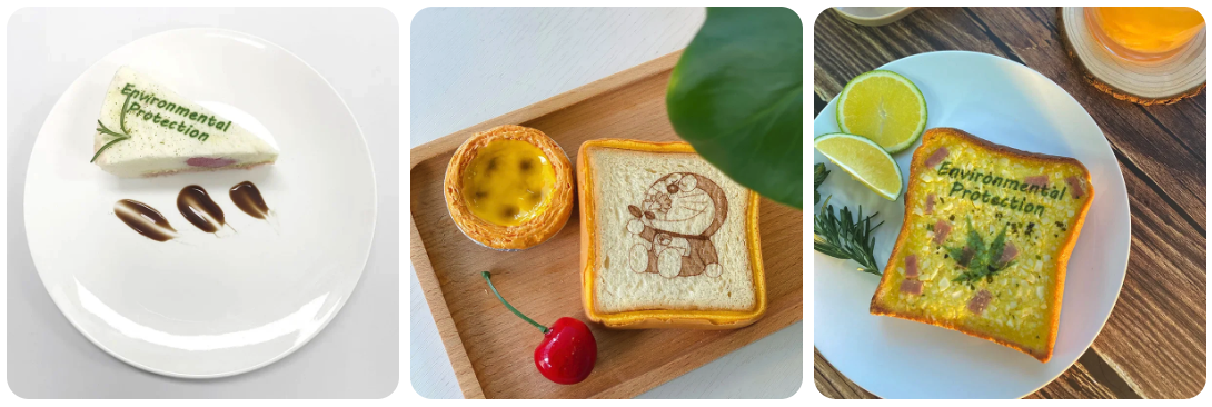 Beautiful custom patterns printed on butter cookies