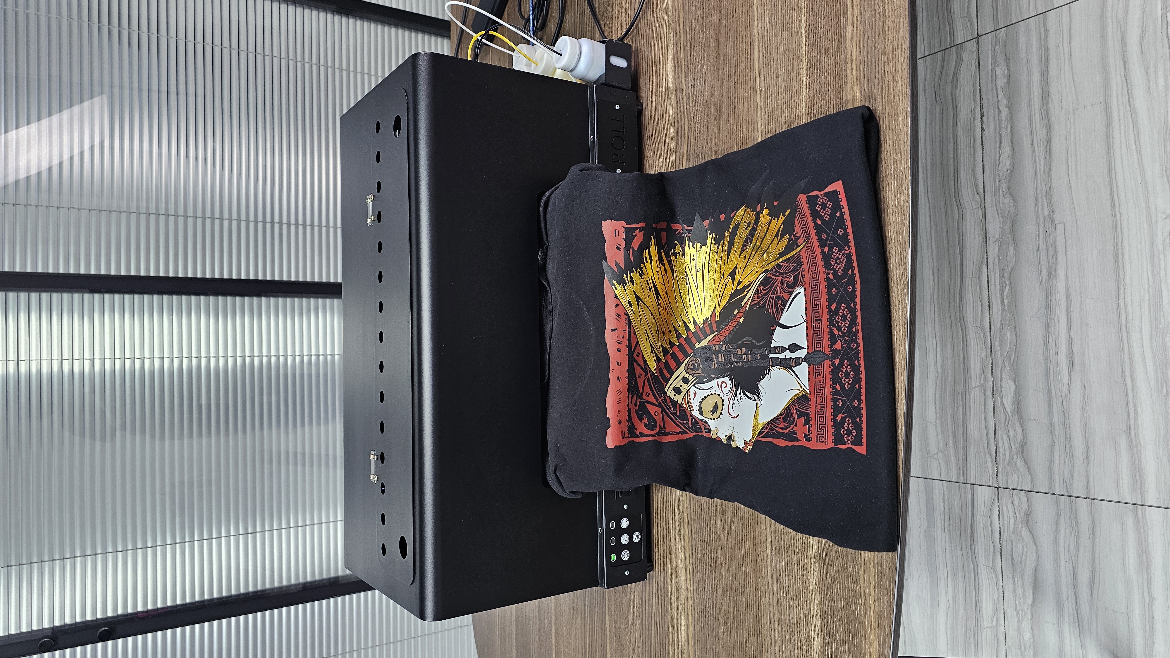 Multi-color Lion Graphic Print